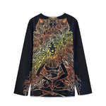 Spiritual Girl Mandala Print Long Sleeve Short Coat