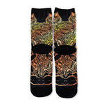Spiritual Girl Mandala Print Long Socks