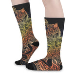 Spiritual Girl Mandala Print Long Socks