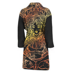 Spiritual Girl Mandala Print Men's Bathrobe