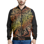 Spiritual Girl Mandala Print Men's Bomber Jacket