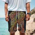Spiritual Girl Mandala Print Men's Cargo Shorts
