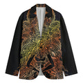 Spiritual Girl Mandala Print Men's Cotton Blazer