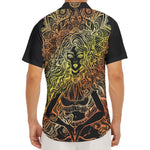 Spiritual Girl Mandala Print Men's Deep V-Neck Shirt