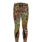 Spiritual Girl Mandala Print Men's leggings