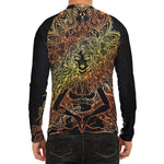 Spiritual Girl Mandala Print Men's Long Sleeve Rash Guard