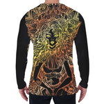 Spiritual Girl Mandala Print Men's Long Sleeve T-Shirt