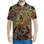 Spiritual Girl Mandala Print Men's Polo Shirt