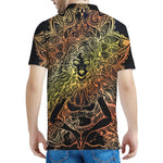Spiritual Girl Mandala Print Men's Polo Shirt