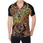 Spiritual Girl Mandala Print Men's Shirt