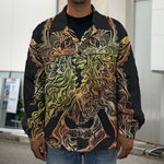 Spiritual Girl Mandala Print Men's Shirt Jacket