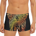 Spiritual Girl Mandala Print Men's Short Boxer Briefs