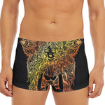 Spiritual Girl Mandala Print Men's Short Boxer Briefs