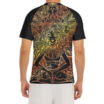 Spiritual Girl Mandala Print Men's Short Sleeve Rash Guard
