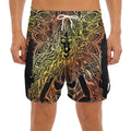 Spiritual Girl Mandala Print Men's Split Running Shorts