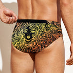 Spiritual Girl Mandala Print Men's Swim Briefs