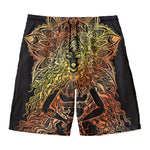 Spiritual Girl Mandala Print Men's Swim Trunks