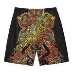 Spiritual Girl Mandala Print Men's Swim Trunks
