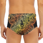 Spiritual Girl Mandala Print Men's Triangle Swim Briefs