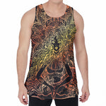 Spiritual Girl Mandala Print Men's Velvet Tank Top