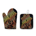 Spiritual Girl Mandala Print Oven Mitt And Pot Holder Set