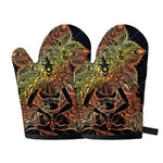 Spiritual Girl Mandala Print Oven Mitts