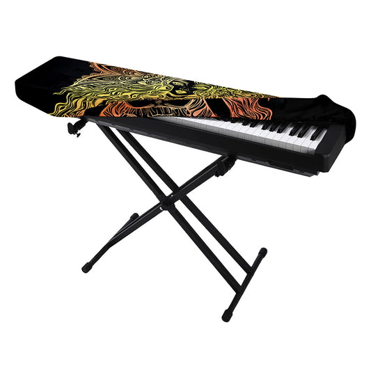 Spiritual Girl Mandala Print Piano Keyboard Cover