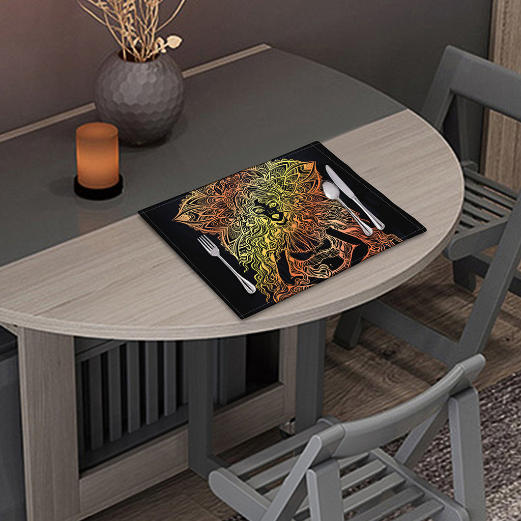 Spiritual Girl Mandala Print Placemat