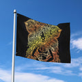 Spiritual Girl Mandala Print Polyester Flag