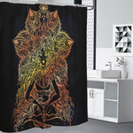 Spiritual Girl Mandala Print Premium Shower Curtain
