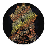 Spiritual Girl Mandala Print Round Floor Mat