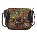 Spiritual Girl Mandala Print Saddle Bag