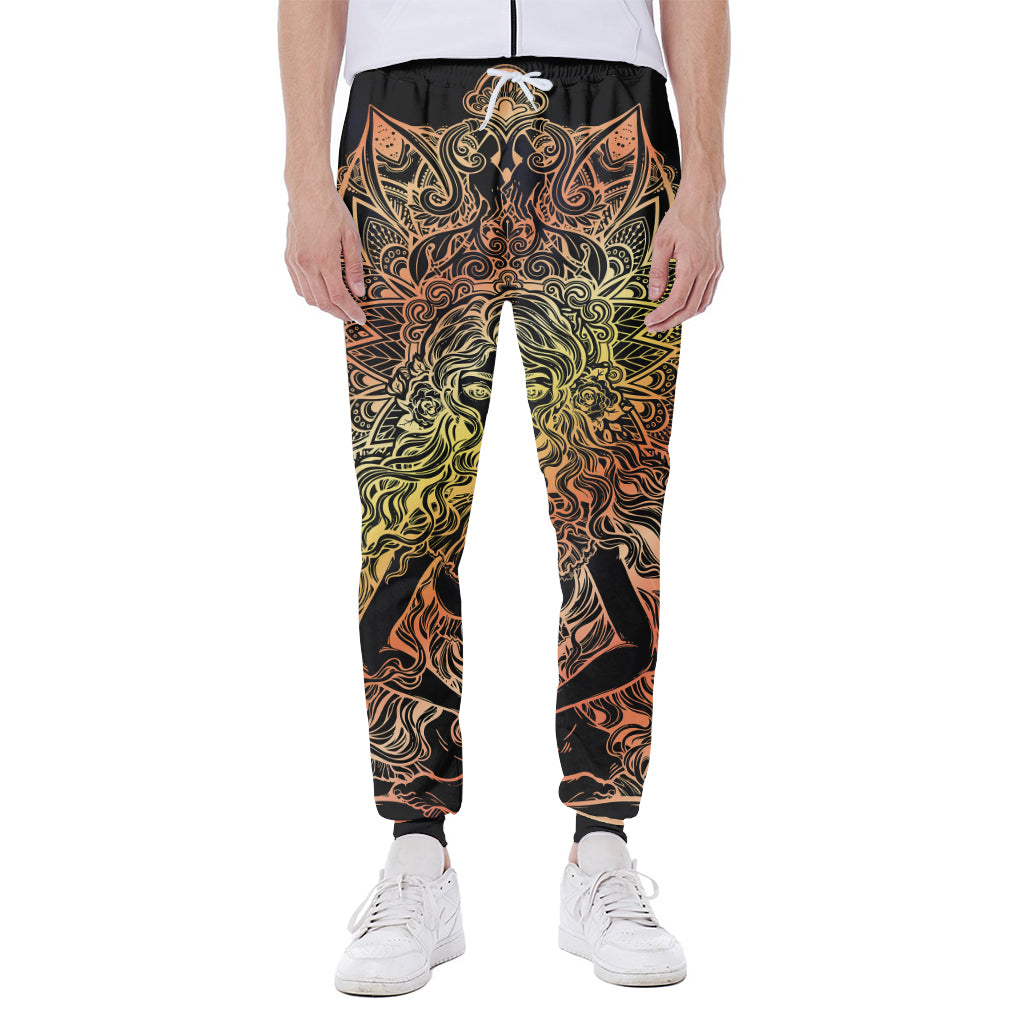 Spiritual Girl Mandala Print Scuba Joggers