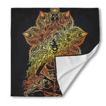 Spiritual Girl Mandala Print Silk Bandana