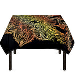 Spiritual Girl Mandala Print Tablecloth