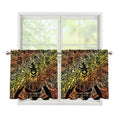Spiritual Girl Mandala Print Tier Curtains