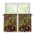 Spiritual Girl Mandala Print Tier Curtains