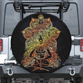 Spiritual Girl Mandala Print Tire Cover