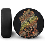 Spiritual Girl Mandala Print Tire Cover