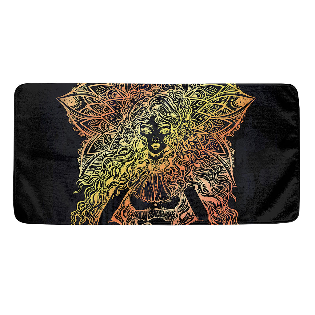 Spiritual Girl Mandala Print Towel