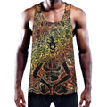 Spiritual Girl Mandala Print Men's Workout Tank Top