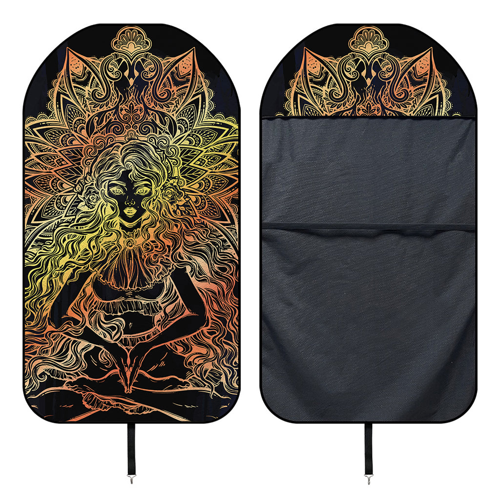 Spiritual Girl Mandala Print Waterproof Car Seat Cover