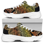 Spiritual Girl Mandala Print White Chunky Shoes