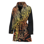 Spiritual Girl Mandala Print Women's Bathrobe