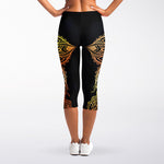 Spiritual Girl Mandala Print Women's Capri Leggings