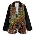Spiritual Girl Mandala Print Women's Cotton Blazer