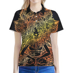 Spiritual Girl Mandala Print Women's Polo Shirt