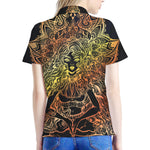 Spiritual Girl Mandala Print Women's Polo Shirt