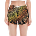 Spiritual Girl Mandala Print Women's Split Running Shorts