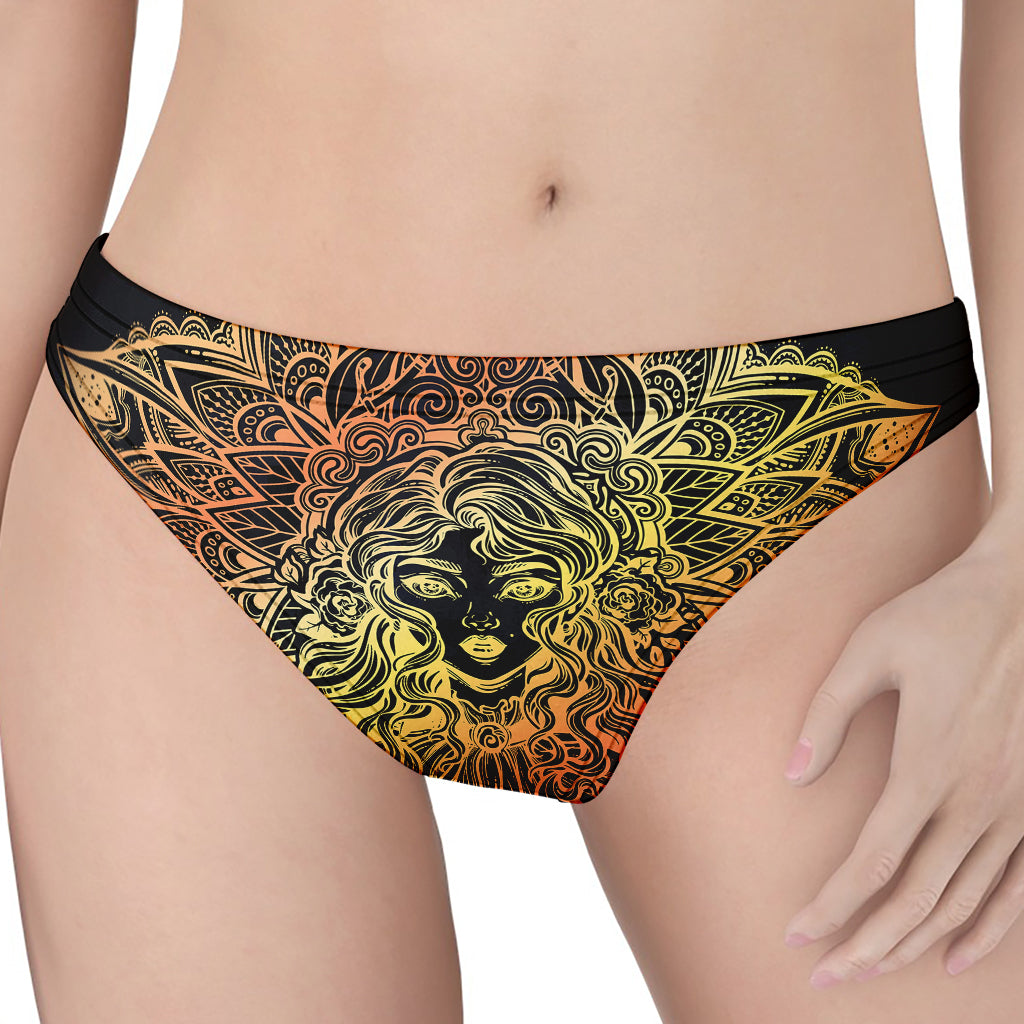 Spiritual Girl Mandala Print Women's Thong